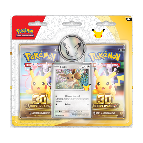 Confezione da due buste Eevee 30° Anniversario