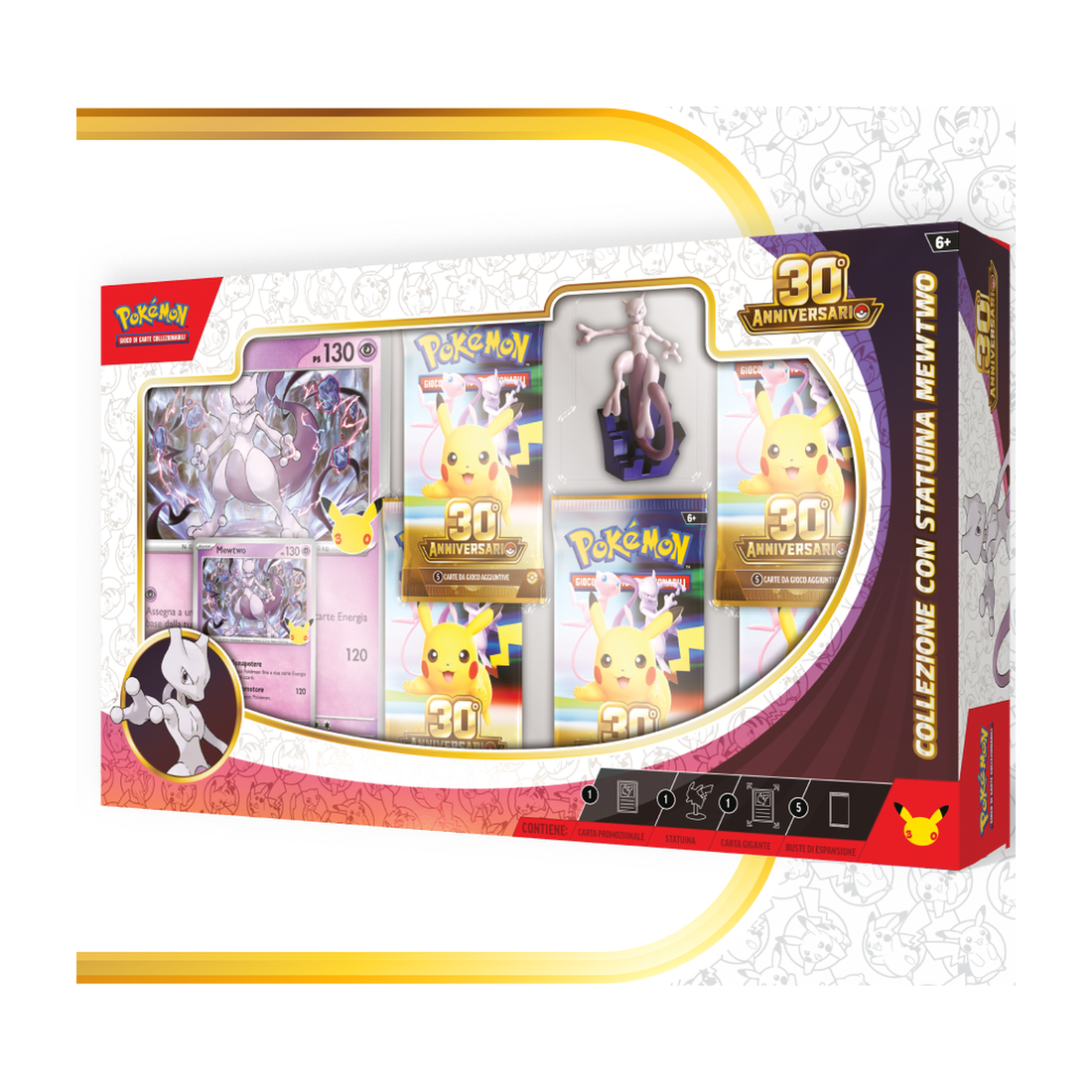 Collezione con Statuetta Mewtwo 30° Anniversario