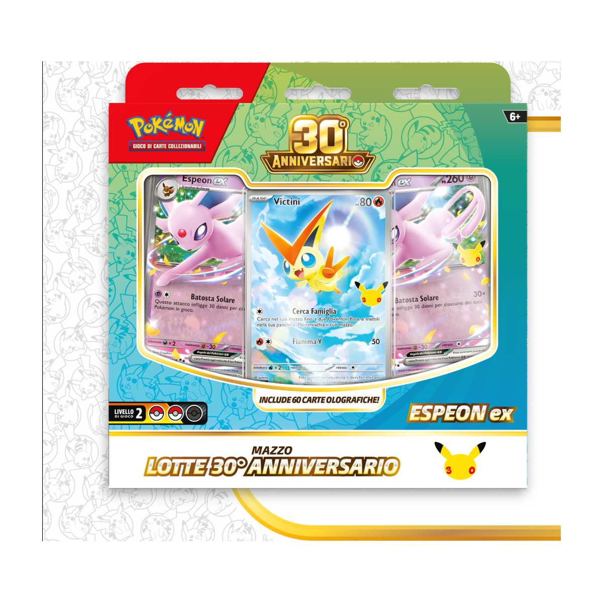 Mazzo Lotte Espeon ex o Umbreon ex 30° Anniversario
